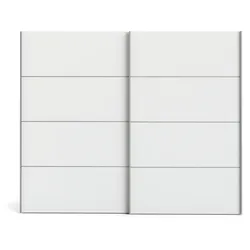 Veto Schiebetürenschrank 2 Türen breit 243 cm weiss.