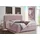 Home Affaire Boxspringbett HOME AFFAIRE "Manchester", rosa (rosé), B:200cm L:208cm, Strukturstoff-Bezug (100% Polyester), Komplettbetten, Boxspringbett, 5 Breiten, 3 Ausführungen, 2 Härtegraden, Topper, Steppung