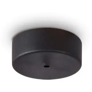 Ideal Lux Baldachin magnetisch 1-fach 1e1e, Ø: 9 cm, H: 3,5 cm, Schwarz