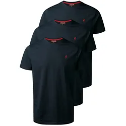 Kurzarmhemd MCS "MCS T-shirt MCOhio", Herren, Gr. XL, Normalgrößen, sapphire, sapphire, sapphire, Obermaterial: 100% Baumwolle, Hemden