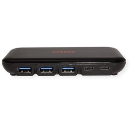 Roline USB 3.2 Gen 2 Hub, 7-fach (3x Typ C + 4x Typ A)