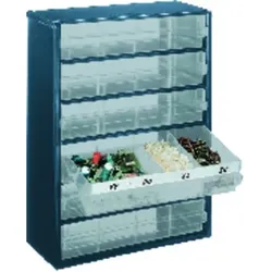 Schubladen-Magazin mit 6 Laden Typ 150-03 blau - blau