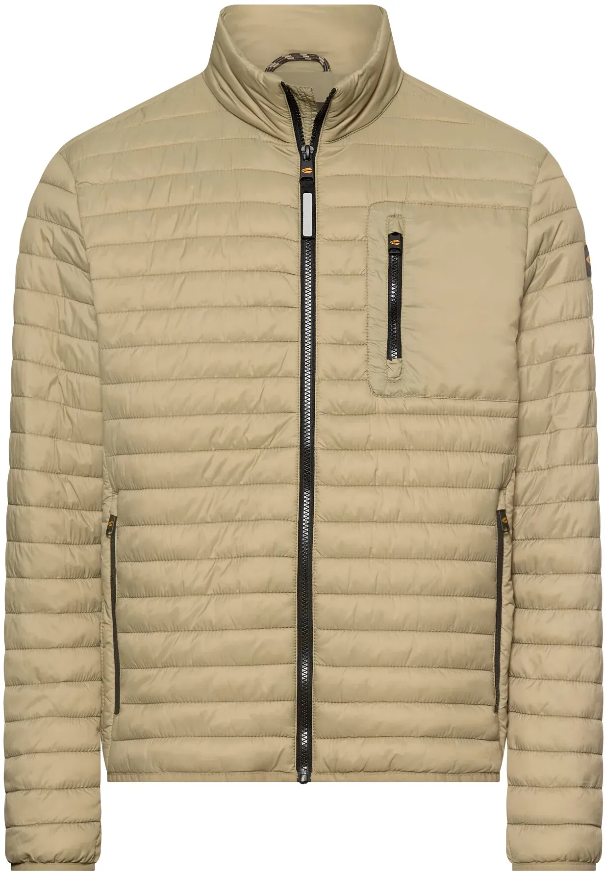Steppjacke CAMEL ACTIVE, Herren, Gr. XXL, khaki, Steppware, Obermaterial: 100% Polyamid, unifarben, hüftbedeckend, Rundhals, elastischer Bund, Jacken Steppjacke, mit Stehkragen und Reißverschlusstaschen