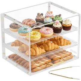Vevor Vitrine 3-stöckig 33 x 26 x 26 cm Transparent