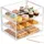 Vevor Vitrine 3-stöckig 33 x 26 x 26 cm Transparent