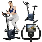 trex sport Heimtrainer Fahrrad TX-350MB RIZE | |Pulssensoren, Magnetisches Fitnessbike, 10 Widerstandsstufen, 5 Sitzhöhen, bis 120kg| Marin... - Marine