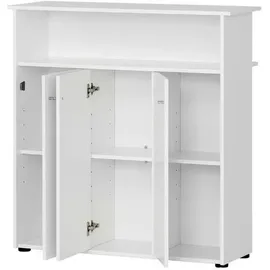 Proregal Empfangstheke 111 x 107 x 44 cm Weiß