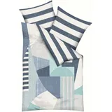 KAEPPEL Rising Sun Grafisch Blau 135 x 200 cm + 80 x 80 cm