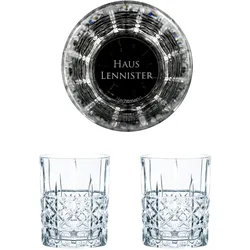 Nachtmann Game of Thrones Whiskygläser Set Haus Lennister, 2 Whisky-Tumbler