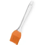 Backpinsel | Silikonpinsel zum Backen, Grillen & Braten | hitzebeständiger Silikon-Backpinsel | spülmaschinenfester Küchenpinsel | EUROXANTY Küchenzubehör Orange