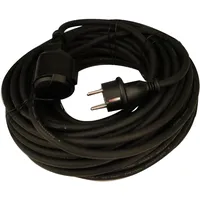 Unitec Verlängerungskabel Außen 10 Meter H05RR-F3G1,5, schwarz