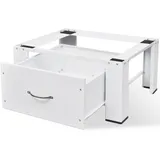 vidaXL Untergestell für Waschmaschine mit Schublade Weiß