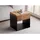 MASSIVMOEBEL24.DE Couchtisch Eiche Schwarz 40 x 35 x 35 cm