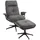 Homcom Relaxsessel mit Hocker 91 x 78 x 150 cm Dunkelgrau
