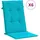 vidaXL Hochlehner Auflage 6 St. 120 x 50 x 5 cm türkis