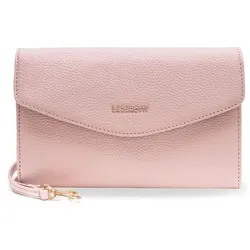 Lazarotti Bologna Leather Clutch Tasche Leder 23 cm rose