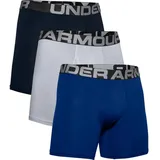 Under Armour Charged Cotton 6in 3 Pack 1363617 Boxershorts, Royal/Academy/Mod Gray Medium Heather, M
