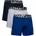Charged Cotton 6in 3 Pack 1363617 Boxershorts, Royal/Academy/Mod Gray Medium Heather, M