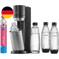 Sodastream Wassersprudler DUO Mit Quick-Connect Co2-Zylinder| Inkl. 2X 1L Glasfl