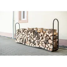 ShelterLogic Kaminholzregal 244 x 25 x 98,9 cm 550 kg schwarz