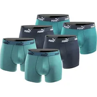Puma Boxershorts blau/grün M 6er Pack