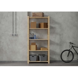 Lenmar Bücherregal Lenmar HOLZREGAL B Serie 5 BÖDEN BÜCHERREGAL KELLERREGAL beige