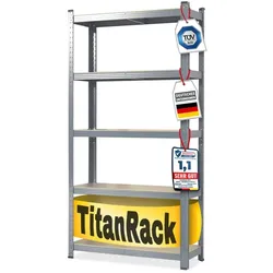KARAT Schwerlastregal Grizzly - Anthrazit-Grau - Traglast bis 875 kg -180 x 90 x 45 cm