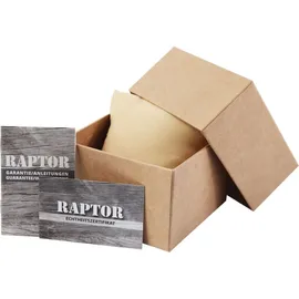 Raptor Damen - Holzuhr Holz Armbanduhr Strichindex Analog Quarz RA20208 - Braun