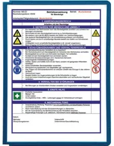 Durable Sichttafel DINA4 schwarz mProfilrahmen