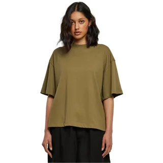 URBAN CLASSICS Ladies Organic Heavy Slit Tee - Olive