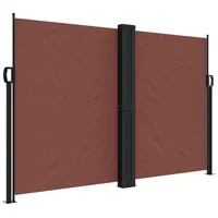 vidaXL Seitenmarkise Ausziehbar Braun 160x1200 cm