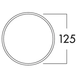 K-Klima-R 125/125 Mauerkasten, ziegelrot 4021075