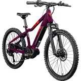 Zündapp »Z240«, E Bike Mountainbike 24 Zoll EMTB 130-145 cm Jugendliche ab 8 Jahre Pedelec Fahrrad 9 Gang Mittelmotor lila