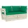 vidaXL Modell 6 2-Sitzer mit Kissen 120 x 80 x 65 cm Grün