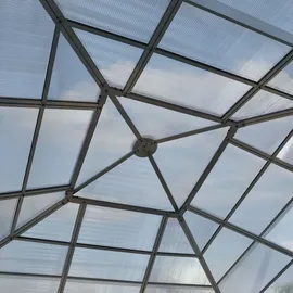 TOOLPORT Gartenpavillon Sunset Deluxe 4 x 4 m loft grey 300170