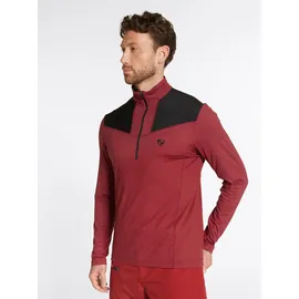 Ziener Sweater ZIENER "JONGA", Herren, Gr. 52, rot, Obermaterial: 1. 88% Polyester (recycelt), 12% Elasthan, 2. 94% Polyester, 6% Elasthan;, Sweatshirts