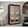 abiks möbel Schwebetürenschrank Promo 120 x 200 x 62 cm Schwarz