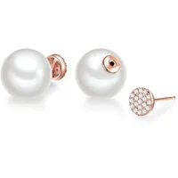 Lulu & Jane Ohrstecker-Set AV184 roségold/weiß 19,8