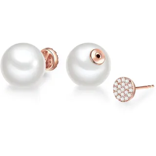 Lulu & Jane Ohrstecker-Set AV184 roségold/weiß 19,8