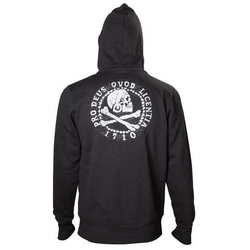 Uncharted 4 Hoodie Totenkopf L schwarz