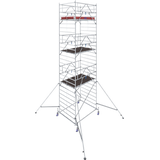 Krause 782069 FahrGerüst Aluminium Rollgerüst fahrbar Arbeitshöhe (max.): 8.40m Silber 323.5kg