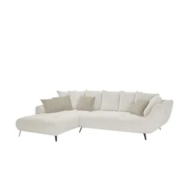 bobb Eckcouch Webstoff 3-Sitzer Beige