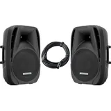 Pronomic PH15A Aktivbox Lautsprecher Paar,