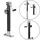 PRO PLUS Kurbelstütze für Anhänger 570-950 mm bis 2500 kg