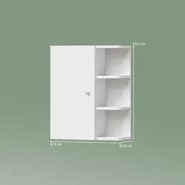 livinity Badschrank Fucino, Weiß, 47.2 x 59.2 cm