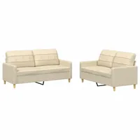 3er Set Wohnzimmer Stoff Jugendsofa Relaxsofa Sofas & Couch Sofa Loungesofa