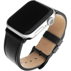 FIXED Leather Strap für Apple Watch 42/44/45/Ultra 49mm - schwarz