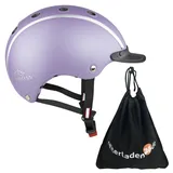 RL24 - Casco Kinder Reithelm Nori Pastell Princess inkl. Schutzbeutel | Reitkappe für Mädchen & Jungen | Helm zum Reiten, Fahrrad- & Skifahren | Reiterhelm in Lavendel | Größe XS (50-52 cm)