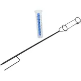 VANZACK Großer Außen-regenmesser Mit Metallspieß Wetterbeständiger Niederschlagsmesser Für Garten Und Dekorativer Wasserfester Rain Gauge Mit Klarer Skala Und Einfacher Installation