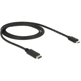 DeLock USB-Kabel USB 2.0 USB-C Stecker, USB-Micro-B Stecker Schwarz 83602